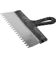 ЗУБР 300 мм, зуб 8 х 8 мм, пластиковая ручка, нержавеющий фасадный шпатель (10078-30-08)