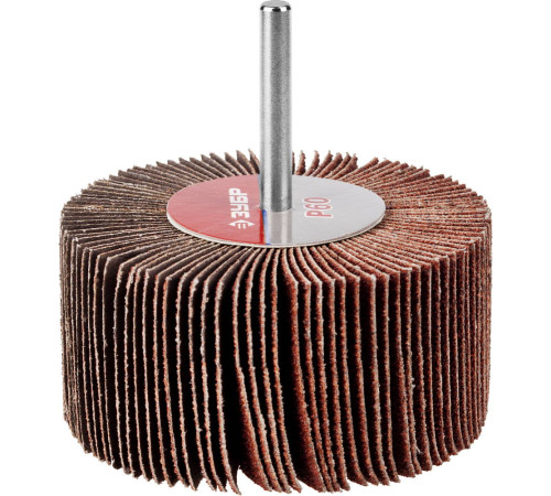 ЗУБР d 80 x 40 мм, P60, на шпильке d 6 мм, круг шлифовальный лепестковый (36604-060) купить  в Сочи