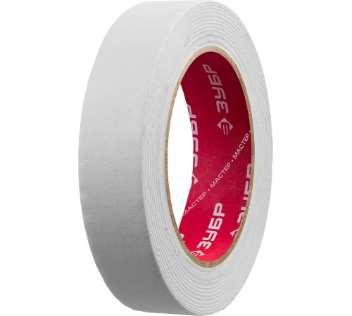 ЗУБР 25 мм х 50 м, креповая, малярная лента, МАСТЕР (12115-25) купить  в Сочи