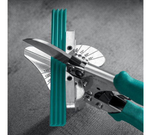 KRAFTOOL MC-12, для различных профилей из пластика и резины, с набором сменных губок, угловые ножницы (23372-12) купить  в Сочи