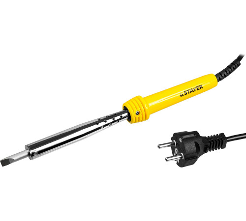 STAYER MAXTerm, 100 Вт, клин, электропаяльник с пластиковой рукояткой (55305-100) купить в Сочи STAYER MAXTerm, 100 Вт, клин, электропаяльник с пластиковой рукояткой (55305-100) купить в Сочи