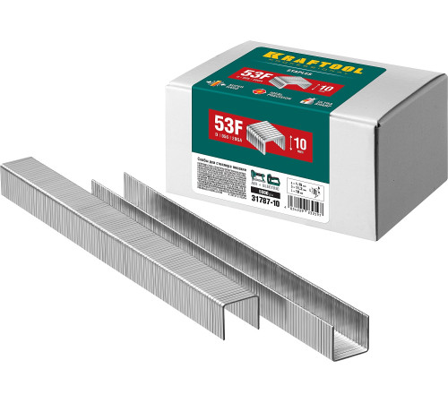 KRAFTOOL тип 20GA (53F/D/056) 10 мм, 5000 шт, скобы для степлера (31787-10) купить в Сочи KRAFTOOL тип 20GA (53F/D/056) 10 мм, 5000 шт, скобы для степлера (31787-10) купить в Сочи