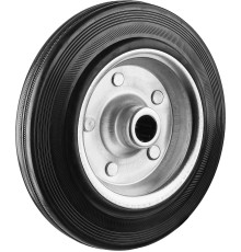 ЗУБР d 200 мм, г/п 185 кг, игольчатый подшипник, резина/металл, колесо, Профессионал (30936-200)