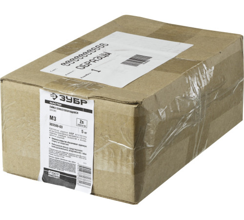 ЗУБР DIN 985, кл. пр. 6, M3, цинк, 5 кг, самостопорящаяся гайка с нейлоновым кольцом (303580-03) купить  в Сочи