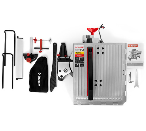 ЗУБР ЗПТК-255-1800 пила торцовочная комбинированная, d 250 х 30 мм, 1800 Вт купить  в Сочи