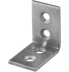 ЗУБР УМ-1.5, 25 x 25 x 17 x 1.5 мм, белый цинк, узкий мебельный уголок (31032-25)