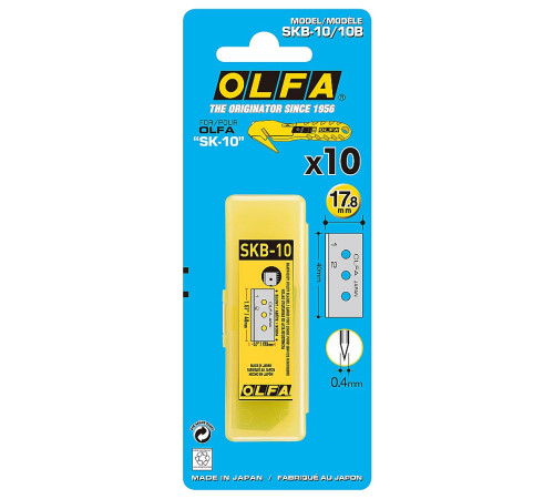 OLFA 17.8 мм, для ножа, специальное лезвие (OL-SKB-10/10B) купить в Сочи OLFA 17.8 мм, для ножа, специальное лезвие (OL-SKB-10/10B) купить в Сочи