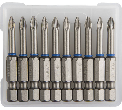 ЗУБР PH1, 50 мм, 10 шт, торсионные биты (26011-1-50-10) купить  в Сочи