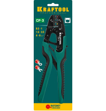 KRAFTOOL CP-3, 0.5 - 6 мм2, для изолированных наконечников и соединительных муфт, пресс-клещи (45461-3)