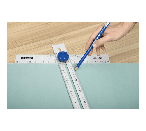 ЗУБР Т-угольник алюминиевый с подвижной направляющей, Профессионал (34389) купить  в Сочи