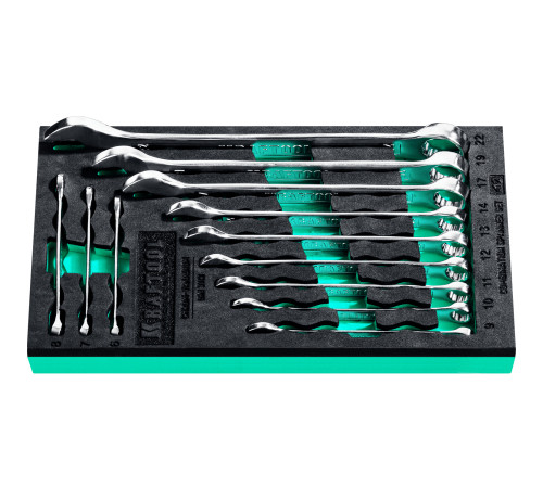KRAFTOOL 12 шт, 6 - 22 мм, набор комбинированных гаечных ключей (27079-H12E) купить  в Сочи