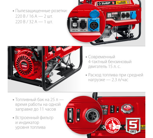ЗУБР 5500 Вт, бензиновый генератор с автозапуском (СБА-5500) купить в Сочи ЗУБР 5500 Вт, бензиновый генератор с автозапуском (СБА-5500) купить в Сочи
