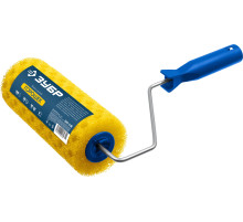 ЗУБР ГОРОШЕК, 80 х 180 мм, бюгель 6 мм, структурный поролон, для водоэмульсионных, акриловых красок и эмали, малярный валик (0369-18)