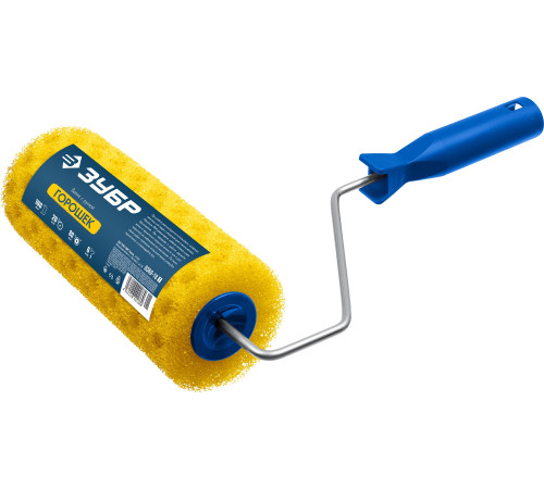 ЗУБР ГОРОШЕК, 80 х 180 мм, бюгель 6 мм, структурный поролон, для водоэмульсионных, акриловых красок и эмали, малярный валик (0369-18) купить  в Сочи