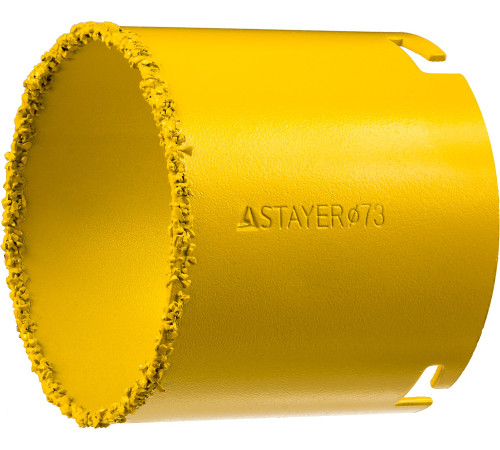 STAYER 73 мм, L 55 мм, карбид вольфрама, кольцевая коронка, Professional (33345-73) купить в Сочи STAYER 73 мм, L 55 мм, карбид вольфрама, кольцевая коронка, Professional (33345-73) купить в Сочи