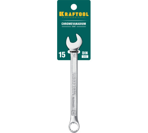 KRAFTOOL 15 мм, комбинированный гаечный ключ (27079-15) купить в Сочи KRAFTOOL 15 мм, комбинированный гаечный ключ (27079-15) купить в Сочи