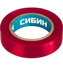 СИБИН 15 мм х 10 м, 5 000 В, красная, изолента ПВХ (1235-3)