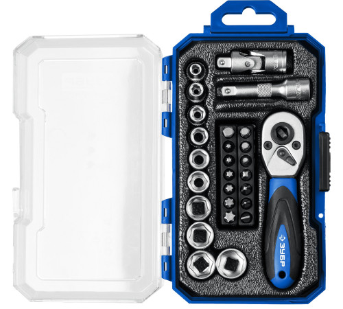 ЗУБР Компакт-27, 27 предм., универсальный набор инструмента, Профессионал (27642-H27) купить  в Сочи