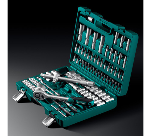 KRAFTOOL X-Drive 94, 94 предм., (1/2″+1/4″), универсальный набор инструмента (27883-H95) купить в Сочи KRAFTOOL X-Drive 94, 94 предм., (1/2″+1/4″), универсальный набор инструмента (27883-H95) купить в Сочи