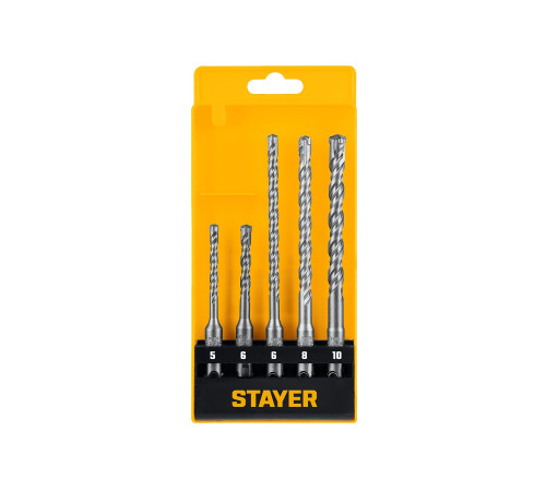 STAYER HERCULES-4Х 5шт набор буров SDS-plus (29290-H5) купить в Сочи STAYER HERCULES-4Х 5шт набор буров SDS-plus (29290-H5) купить в Сочи