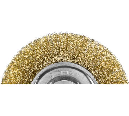 ЗУБР 150 мм, витая латунированная, стальная проволока 0.3. щетка дисковая для УШМ, Профессионал (35187-150) купить  в Сочи