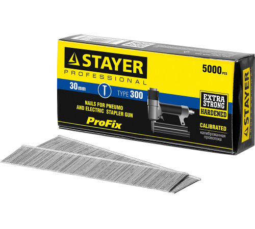 STAYER тип 18GA (47/300/F), 30 мм, 5000 шт, гвозди для нейлера, Professional (31530-30) купить  в Сочи