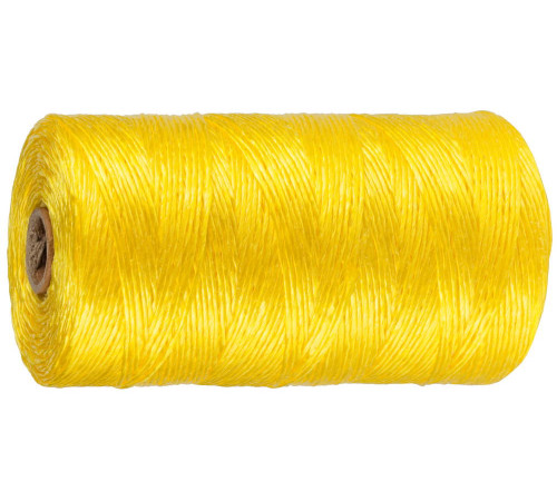 STAYER d 1.5 мм, 500 м, 800 текс, 32 кгс, желтый, полипропиленовый шпагат (50077-500) купить  в Сочи