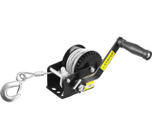 STAYER MAXPull, 0.5 т, 8 м, ручная барабанная тросовая лебедка (43112-0.5)