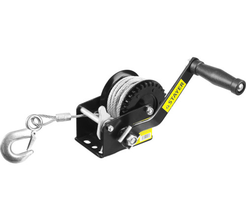 STAYER MAXPull, 0.5 т, 8 м, ручная барабанная тросовая лебедка (43112-0.5) купить  в Сочи