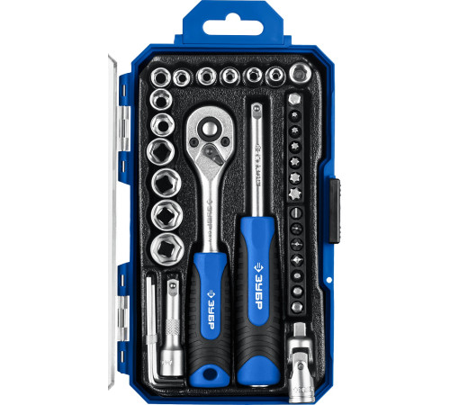 ЗУБР Компакт-35, 35 предм., универсальный набор инструмента, Профессионал (27642-H35) купить  в Сочи