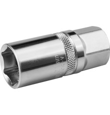 KRAFTOOL 1/2″, 21 мм, свечная торцовая головка с резиновой вставкой (27812-21)