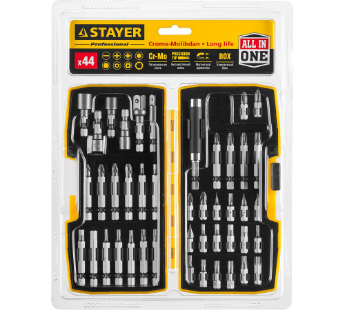 STAYER 44 шт, набор многофункциональных бит, Professional (26135-H44) купить в Сочи STAYER 44 шт, набор многофункциональных бит, Professional (26135-H44) купить в Сочи