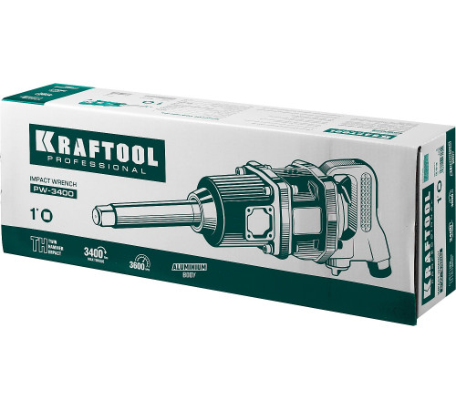 KRAFTOOL PW-3400, 1″, 3400 Н·м, ударный пневматический гайковерт (64200) купить  в Сочи