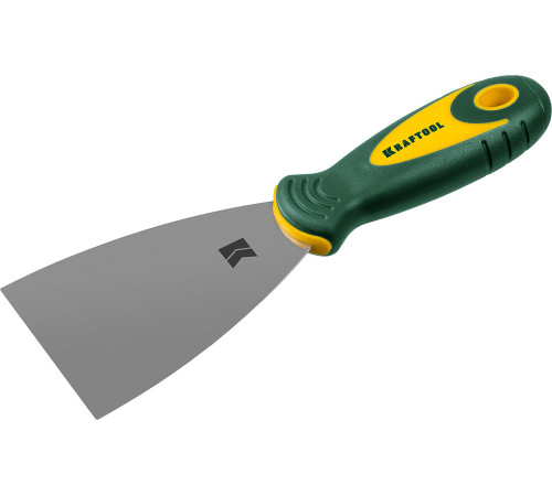 KRAFTOOL 75 мм, х-образное профилированное полотно, двухкомпонентная ручка, нержавеющий, шпатель (10035-075) купить  в Сочи