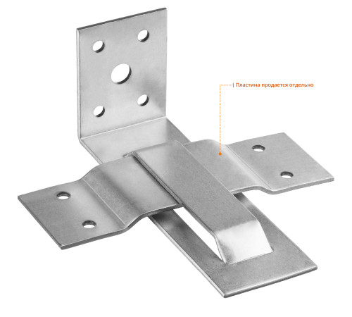 ЗУБР СОС-2.0, 125 x 50 x 40 x 2 мм, угол, скользящая опора для стропил (310166) купить  в Сочи