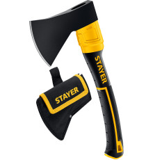 STAYER FIBERGLASS, 600/800 г, с чехлом, 350 мм, кованый топор, Professional (2062-06P)