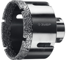 ЗУБР АВК, d 65 мм, (М14, 15 мм кромка), вакуумная алмазная коронка, Профессионал (29865-65)