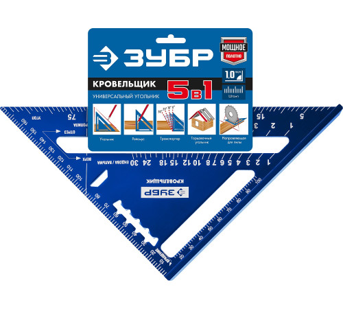 ЗУБР Кровельщик, 180 мм, 5-в-1, универсальный кровельный угольник, Профессионал (34391-18) купить  в Сочи