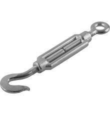 ЗУБР DIN 1480, М14, кованая натяжная муфта, 3 шт, талреп крюк-кольцо, Профессионал (4-304355-14)