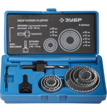 ЗУБР 8 коронок, 19-64 мм, набор коронок по дереву (2955-H11)