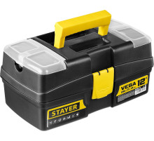 STAYER VEGA-12, 290 x 170 x 140 мм, (12″), пластиковый ящик для инструментов (38105-13)