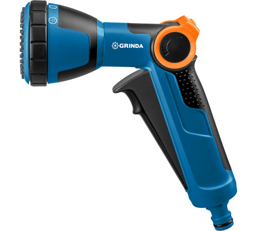 GRINDA X-S, с регулятором напора, душевой, 4 режима, курок спереди, двухкомпонентный, поливочный пистолет, PROLine (429165) купить в Сочи GRINDA X-S, с регулятором напора, душевой, 4 режима, курок спереди, двухкомпонентный, поливочный пистолет, PROLine (429165) купить в Сочи