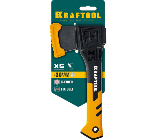 KRAFTOOL X5, 440/620 г, в чехле, 230 мм, универсальный топор (20660-05) купить  в Сочи