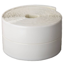 STAYER 3.35 м x 60 мм x 3.35 м, профиль L, белая, бордюрная лента для ванн и раковин, Professional (12341-30-30)