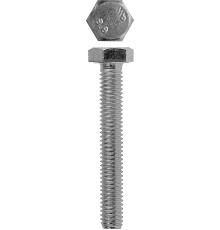 ЗУБР DIN 933, кл. пр. 5.8, M12 х 70 мм, цинк, 2 шт, болт (4-303076-12-070)