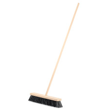 GRINDA EURO буковая колодка 40см, шлифованный черенок из берёзы 120см (d22мм) щетина 70мм, 5-рядная, уличная щётка с черенком (39251-400)