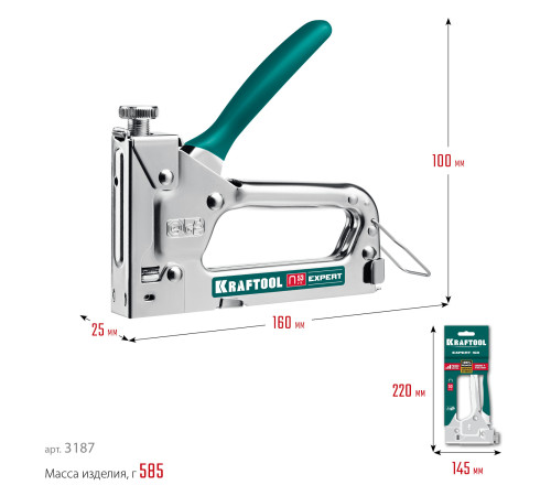 KRAFTOOL Expert-53, тип 53 (A/10/JT21) 23GA (4 - 14 мм), стальной компактный степлер (3187) купить в Сочи KRAFTOOL Expert-53, тип 53 (A/10/JT21) 23GA (4 - 14 мм), стальной компактный степлер (3187) купить в Сочи