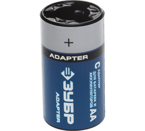 ЗУБР AA-C х 4, C - адаптер для батареек и аккумуляторов АА (59278-4C) купить  в Сочи