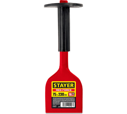 STAYER Red Force, 75 х 230 мм, зубило-конопатка с протектором (2127) купить в Сочи STAYER Red Force, 75 х 230 мм, зубило-конопатка с протектором (2127) купить в Сочи