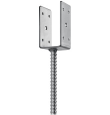 ЗУБР ОС-U, 61 x 120 x 60 мм, U-образное основание столба (310286-060)